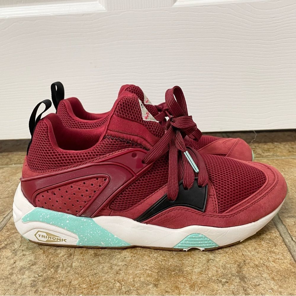 Puma Trinomic Blaze Sneakers Burgundy Red US 8 EUR 40.5